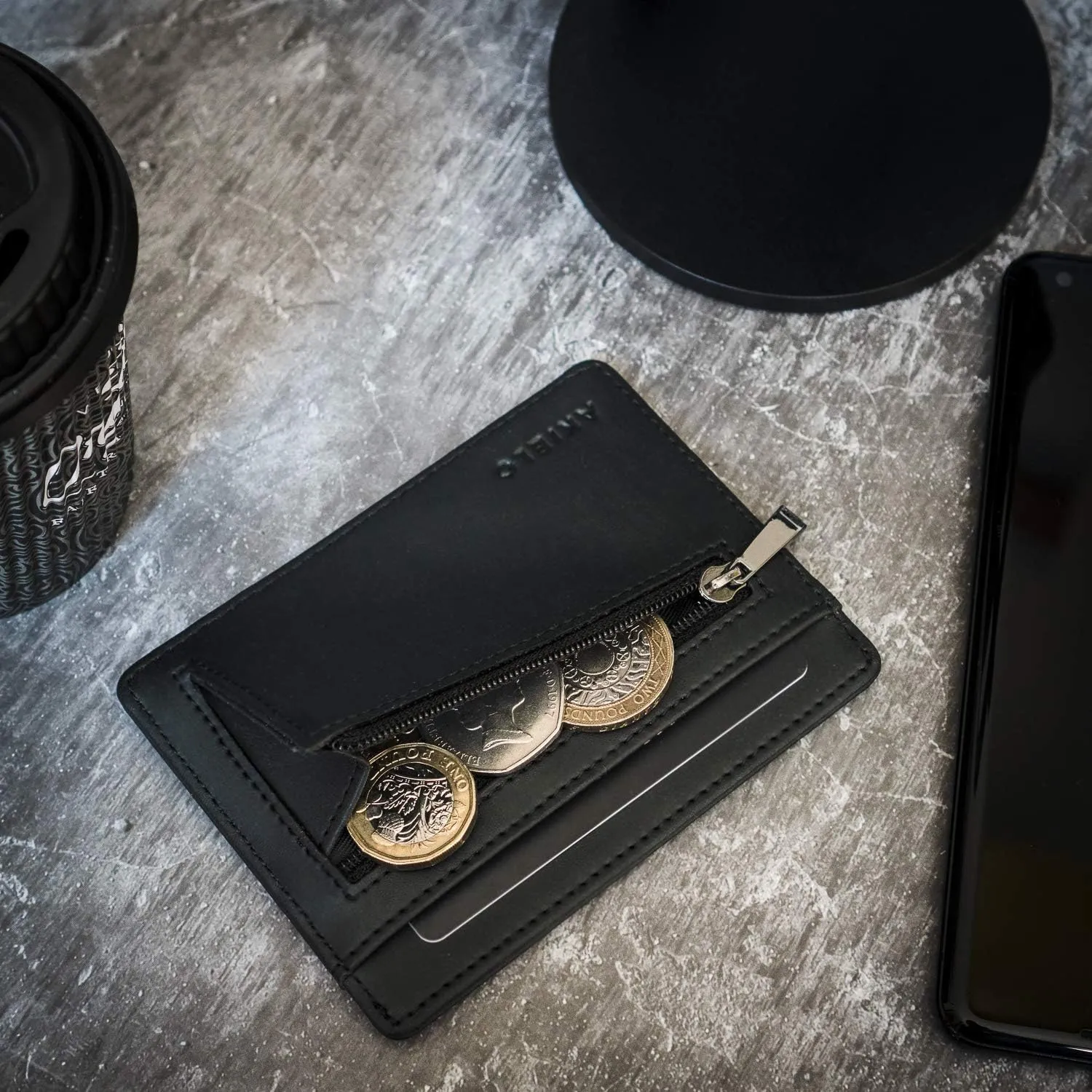 AKIELO RFID Blocking Credit Card Holder and Gift Box  Slim Wallets for Men  Minimalist Card Wallet (Bravo Collection)