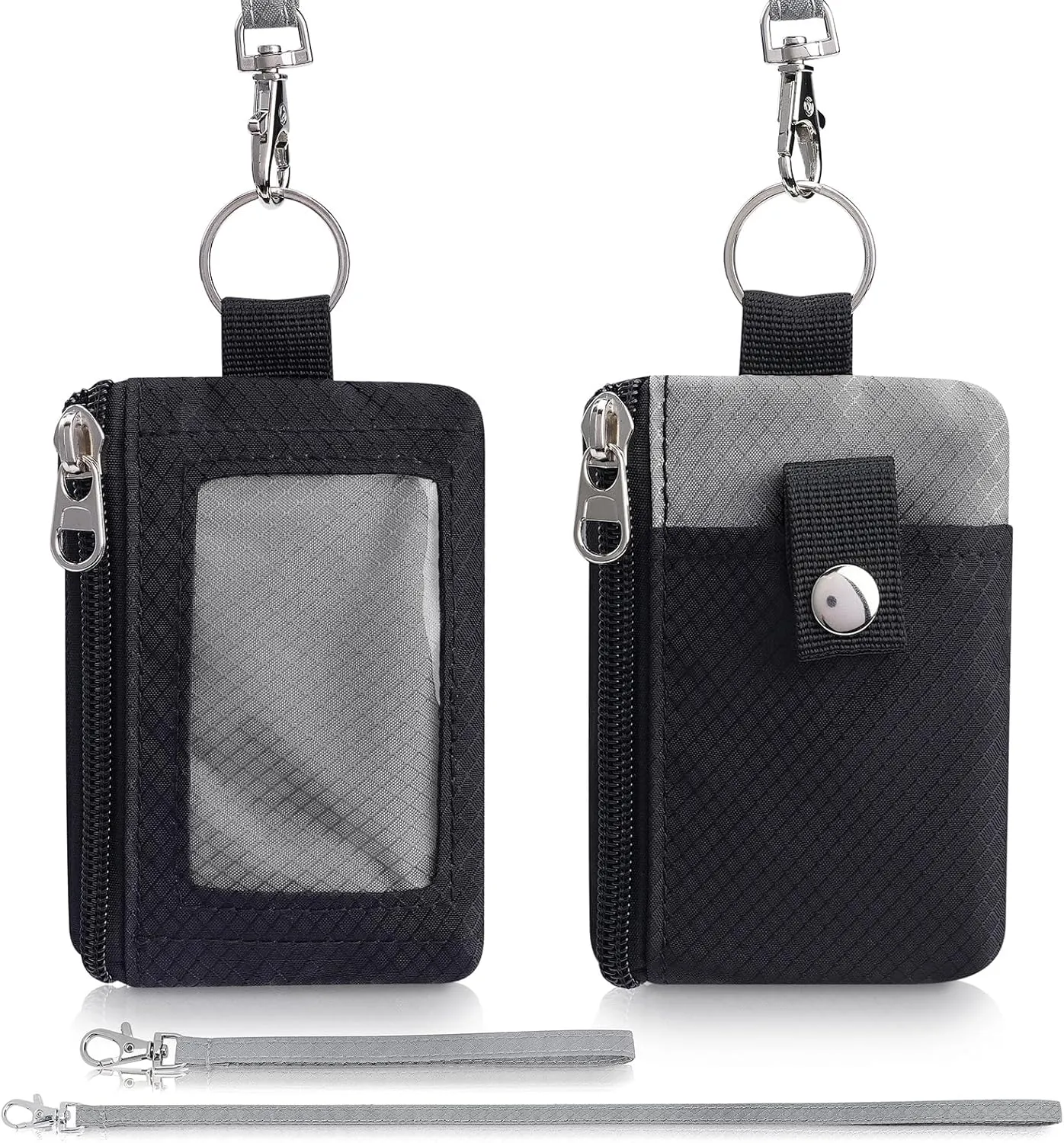Artpaxy Minimalist Wallet For Mens Womens, Black Grey, Classic