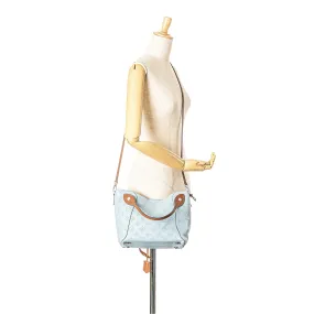 Blue Louis Vuitton Monogram Mahina Hina PM Satchel
