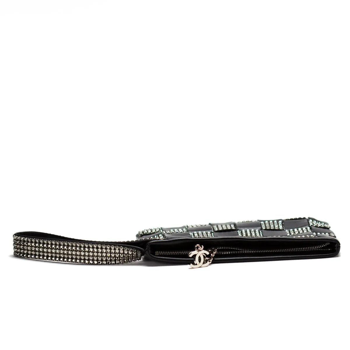 Chanel Swarovski Lamb Clutch