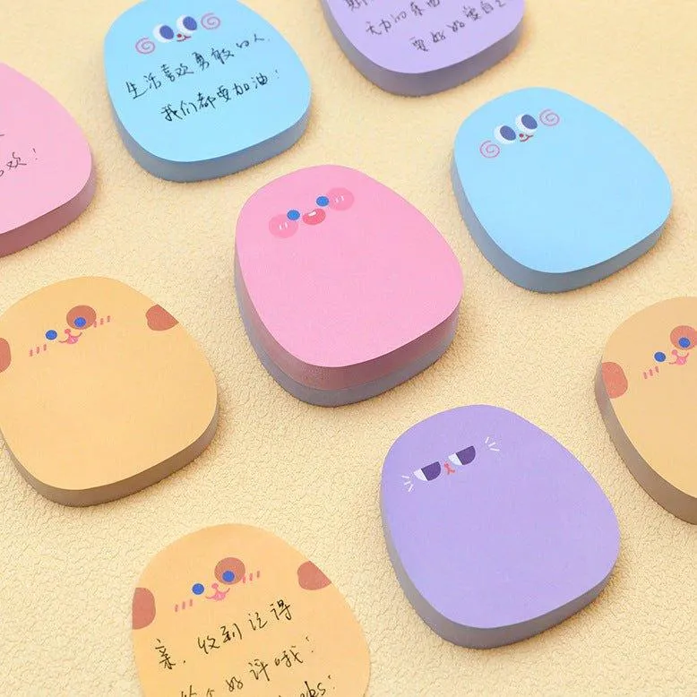 Cute Expression Bean Message Note n times