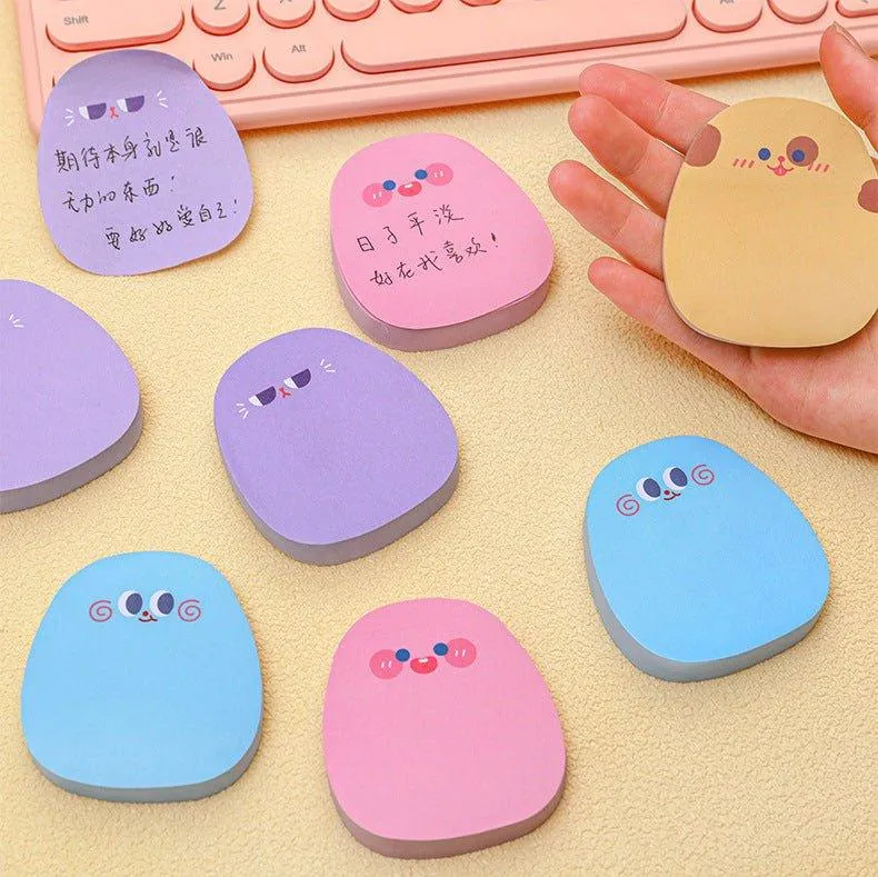 Cute Expression Bean Message Note n times