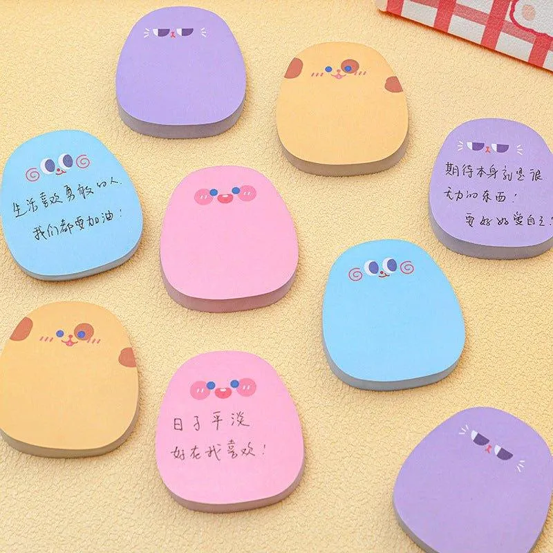 Cute Expression Bean Message Note n times