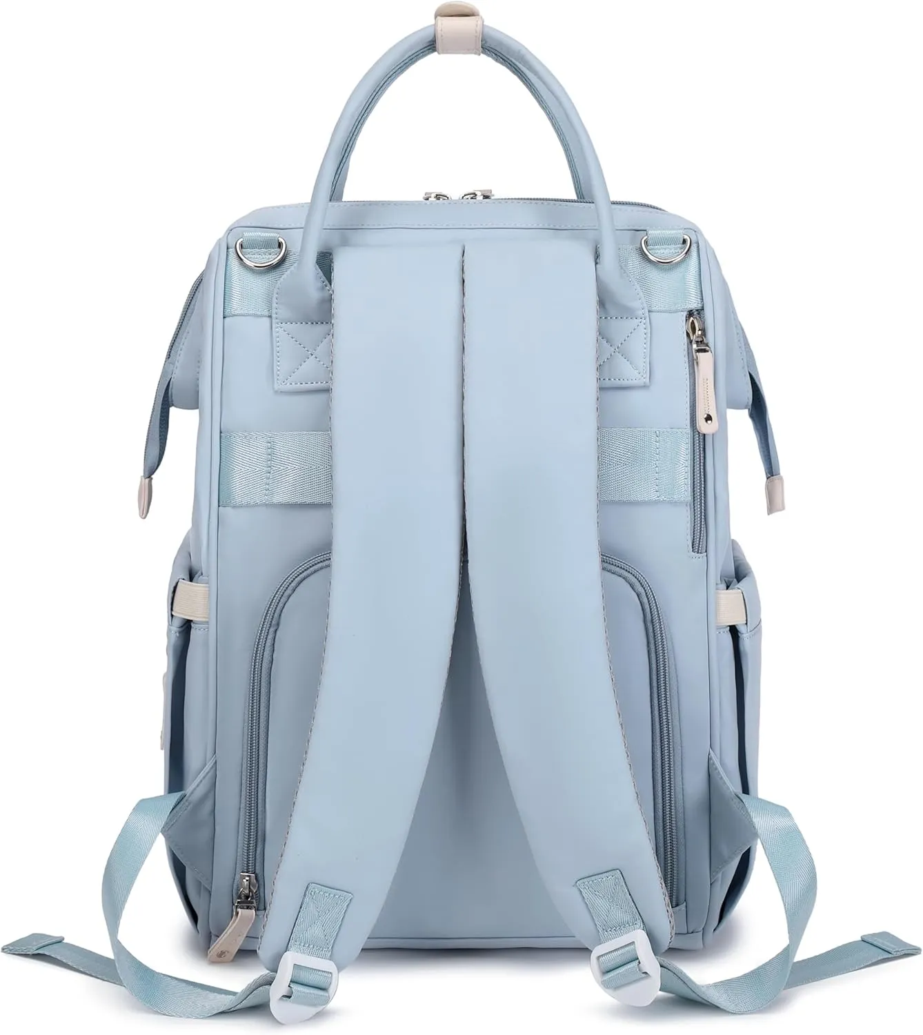 Diaper Bag Backpack, Large Capacity, Water-Resistant, Backpack and Messenger Bag Set Can be Combined Disassembled (Blue)