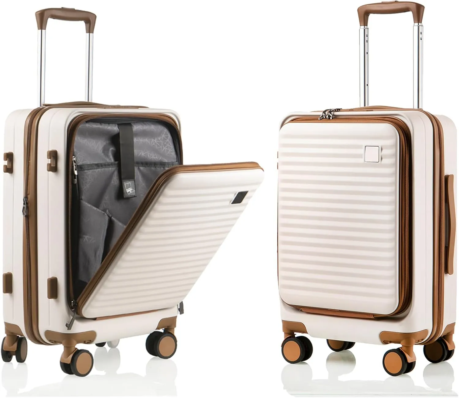 Expandable Carry On Luggage Durable Hardside Lightweight Rolling Suitcases with Spinner Wheels TSA Lock, 20 Inch
