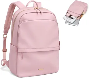 GOLF SUPAGS Women Laptop Backpack Casual Daypack for Work Travel College Backpack Purse Fits 14 Inch Notebook (Pink)