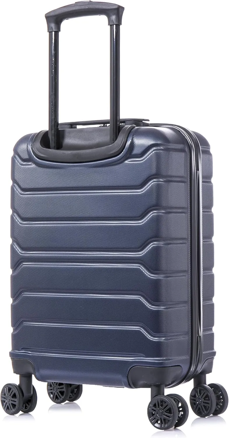 InUSA TREND Luggage with Spinner Wheels | Durable Lightweight Hardshell Suitcase, Travel bag with Handle and Trolley, 20-Inch Carry On Small Luggage | Blue