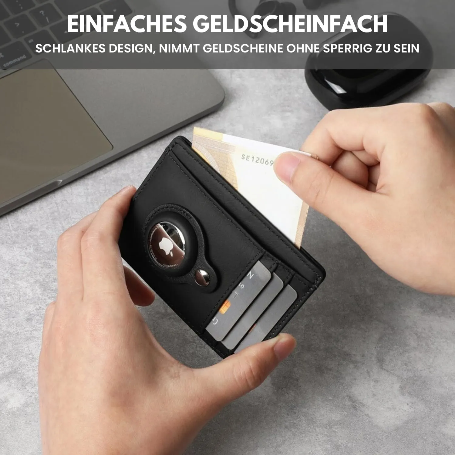 KLOMORE Men's Card Holder Small Slim Wallet with RFID Protection Wallet Credit Card Holder
