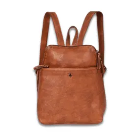 Leather Backpack Penny - Cognac