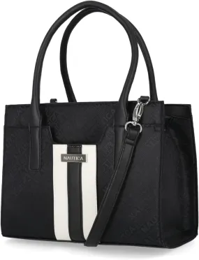 Nautica Womens Sandy Jr. Top Handel Satchel with Removable Crossbody Strap