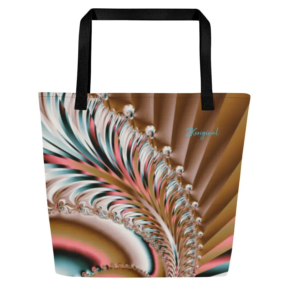 "Summer Spin" Collection by ZKoriginal - All Over Print Large Tote Bag