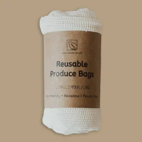 reusable mesh produce bags - 6pk