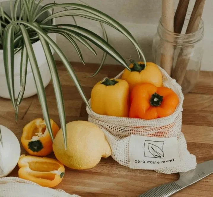 reusable mesh produce bags - 6pk