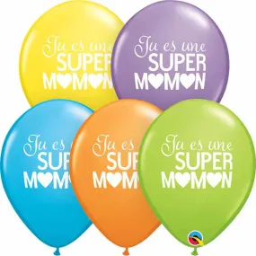 Simple Super Maman 11" Plastic Bags (Pack Of 50, Assorted Colors)