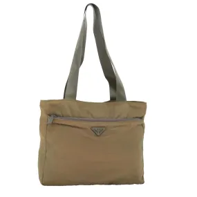 Trendy Inspired Prada Tote Bag Nylon Beige Auth Mr185