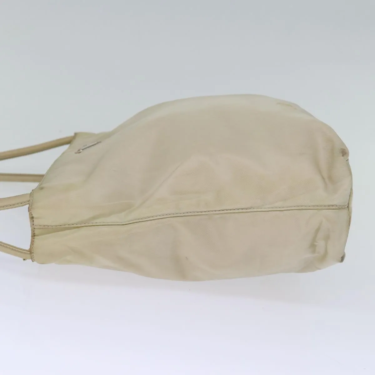 Trendy Inspired Prada Tote Bag Nylon Beige Cream Auth Bs14045