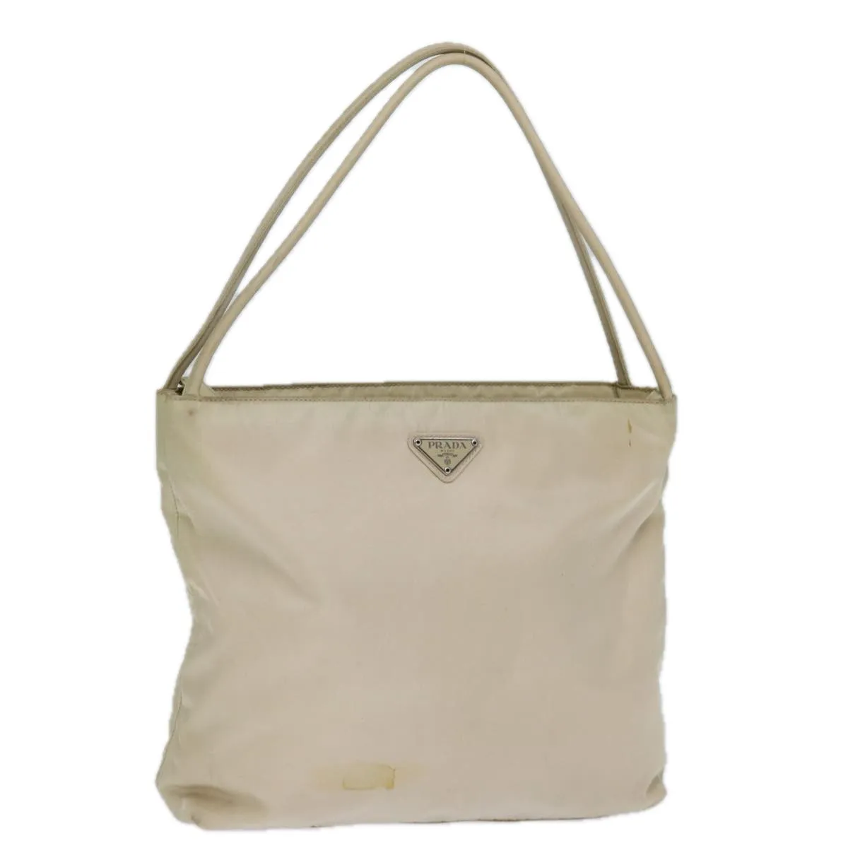 Trendy Inspired Prada Tote Bag Nylon Beige Cream Auth Bs14045