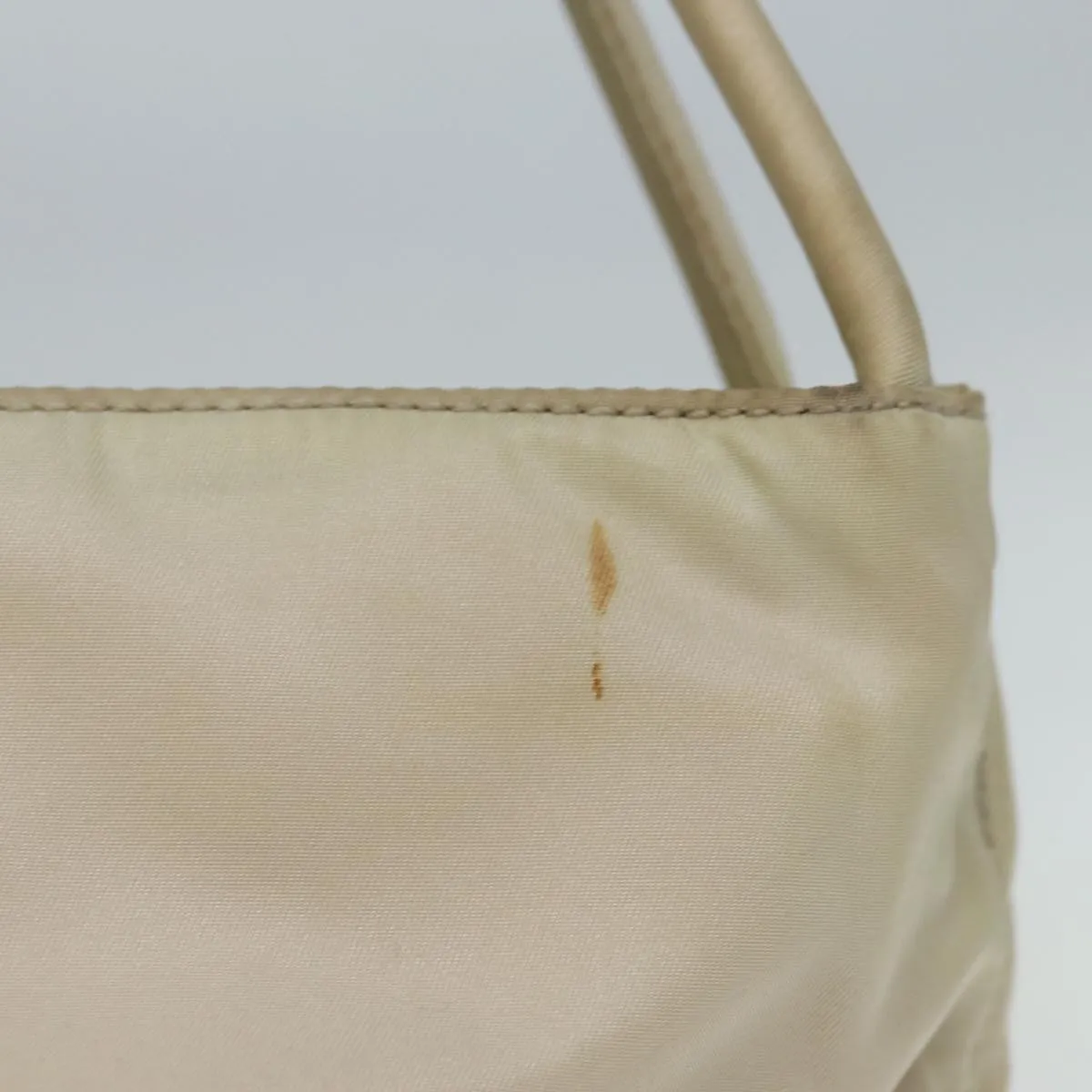 Trendy Inspired Prada Tote Bag Nylon Beige Cream Auth Bs14045