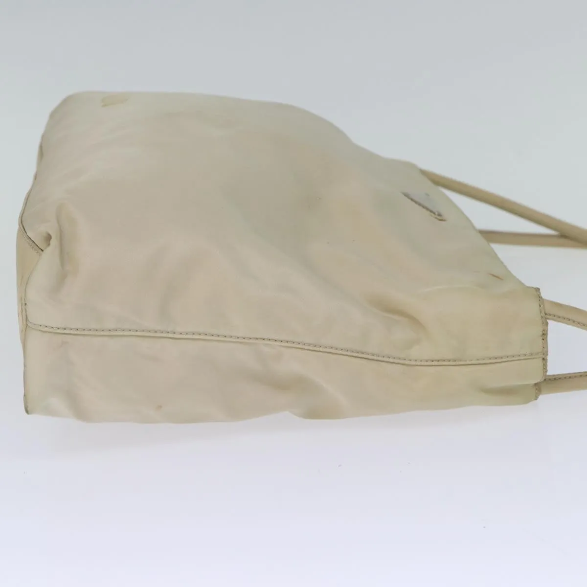 Trendy Inspired Prada Tote Bag Nylon Beige Cream Auth Bs14045
