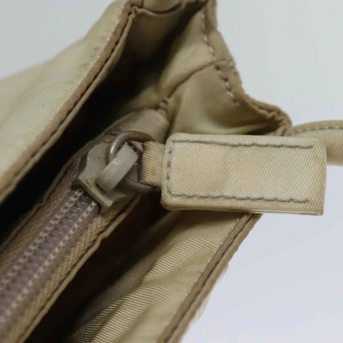 Trendy Inspired Prada Tote Bag Nylon Beige Cream Auth Bs14045