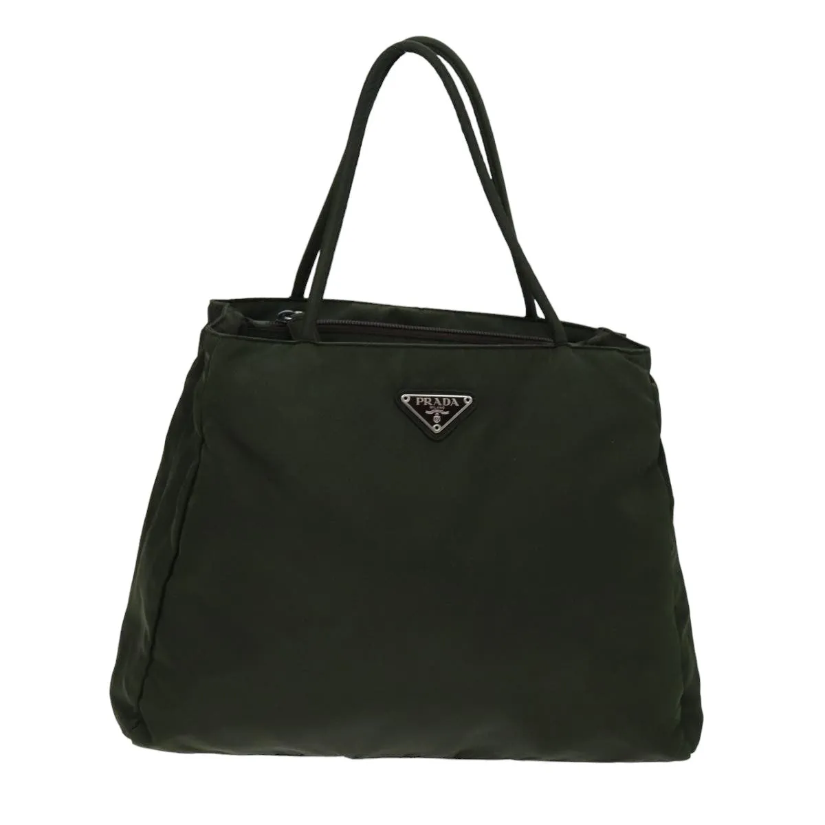 Trendy Inspired Prada Tote Bag Nylon Khaki Auth 75448
