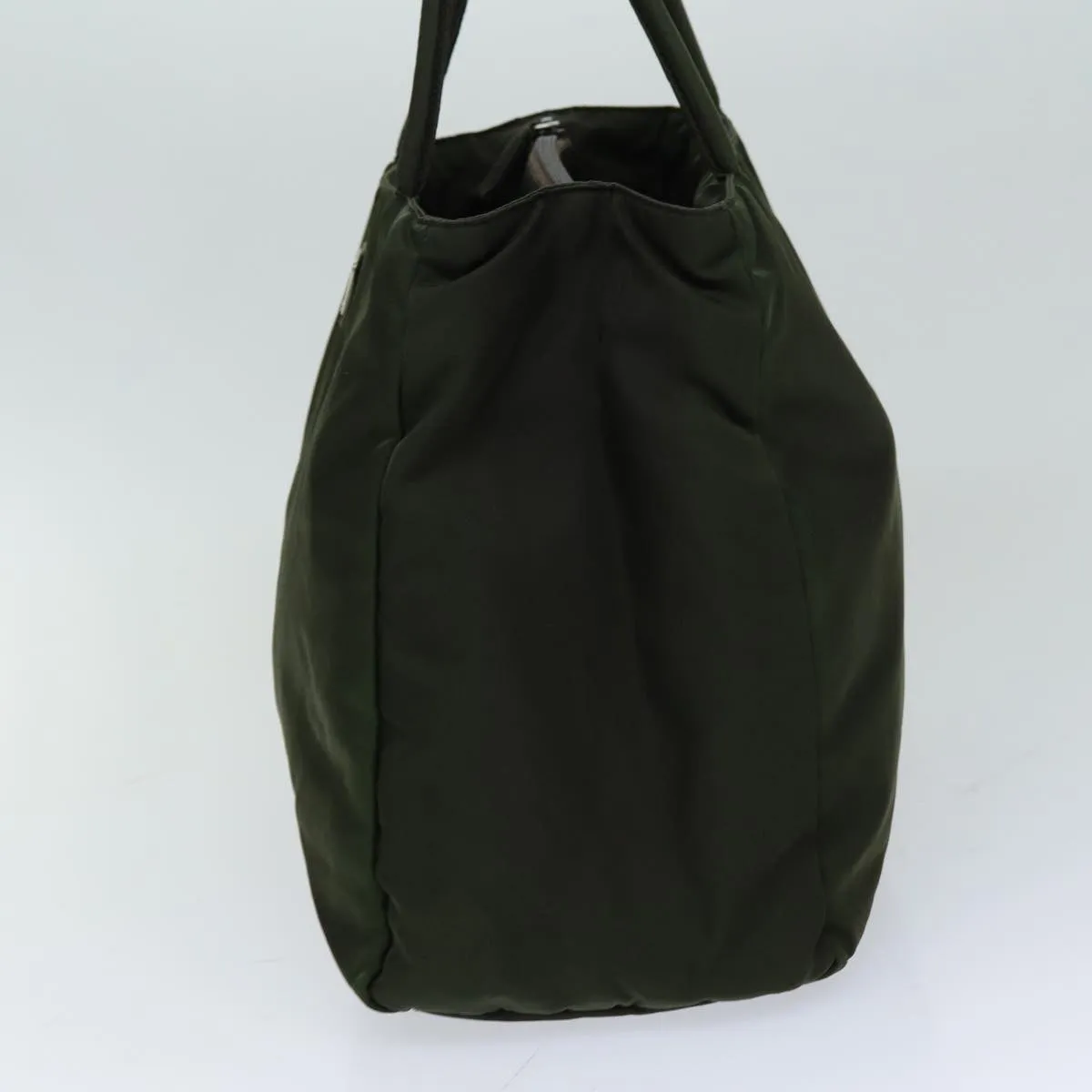 Trendy Inspired Prada Tote Bag Nylon Khaki Auth 75448